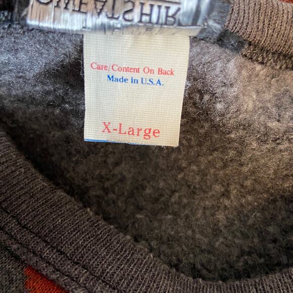 Vintage Ski Snowflakes Crewneck Sweatshirt - Adult Size XL - Picture 5 of 6